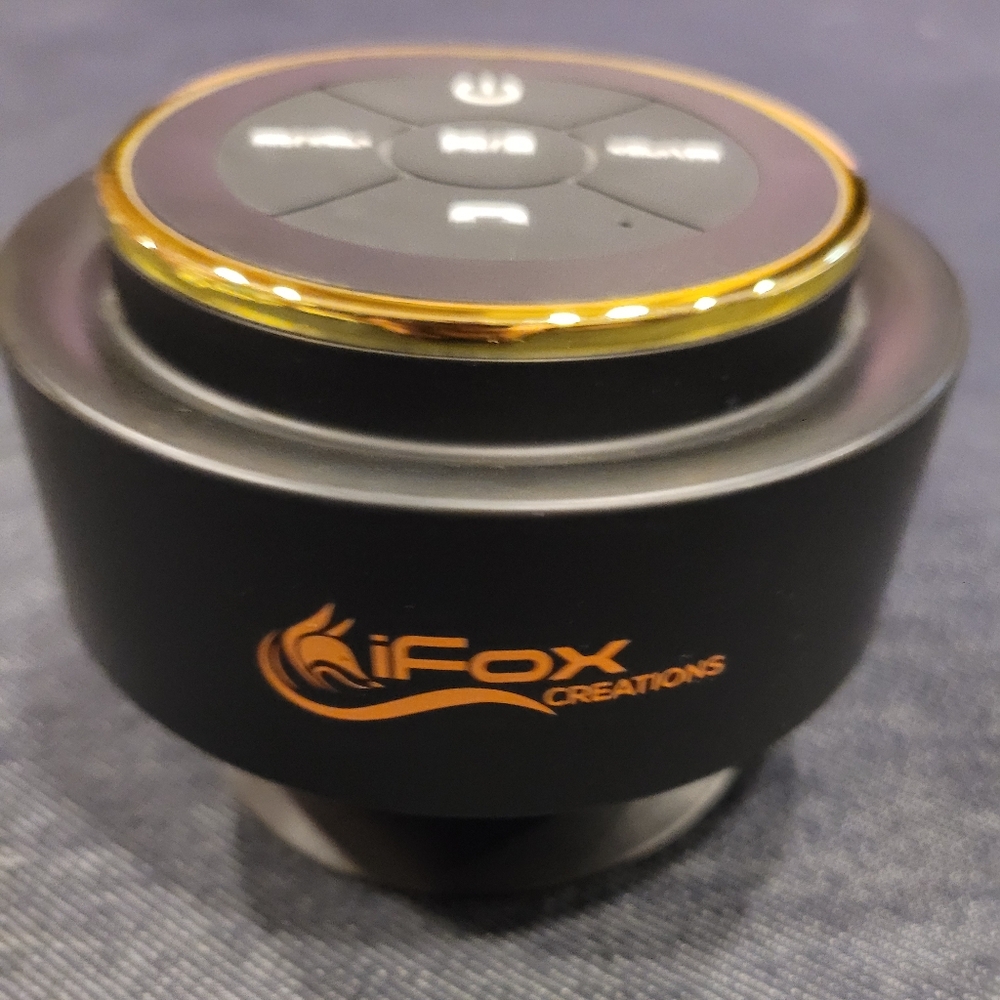 iFox Creations Black and Gold Speaker